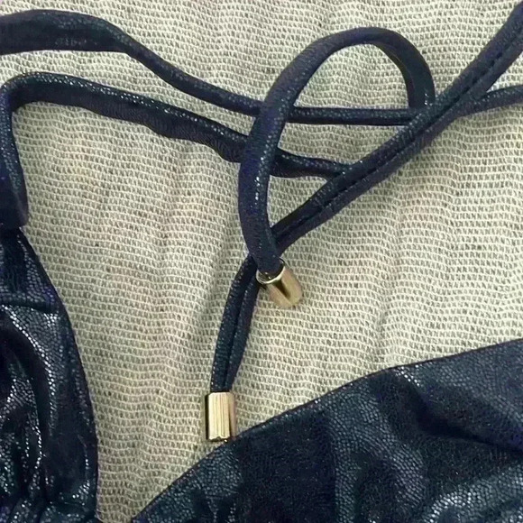 L'Agent by Agent Provocateur NWT Sevilla Navy Triangle Top Sz Small - Picture 6 of 8